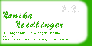 monika neidlinger business card