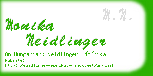 monika neidlinger business card
